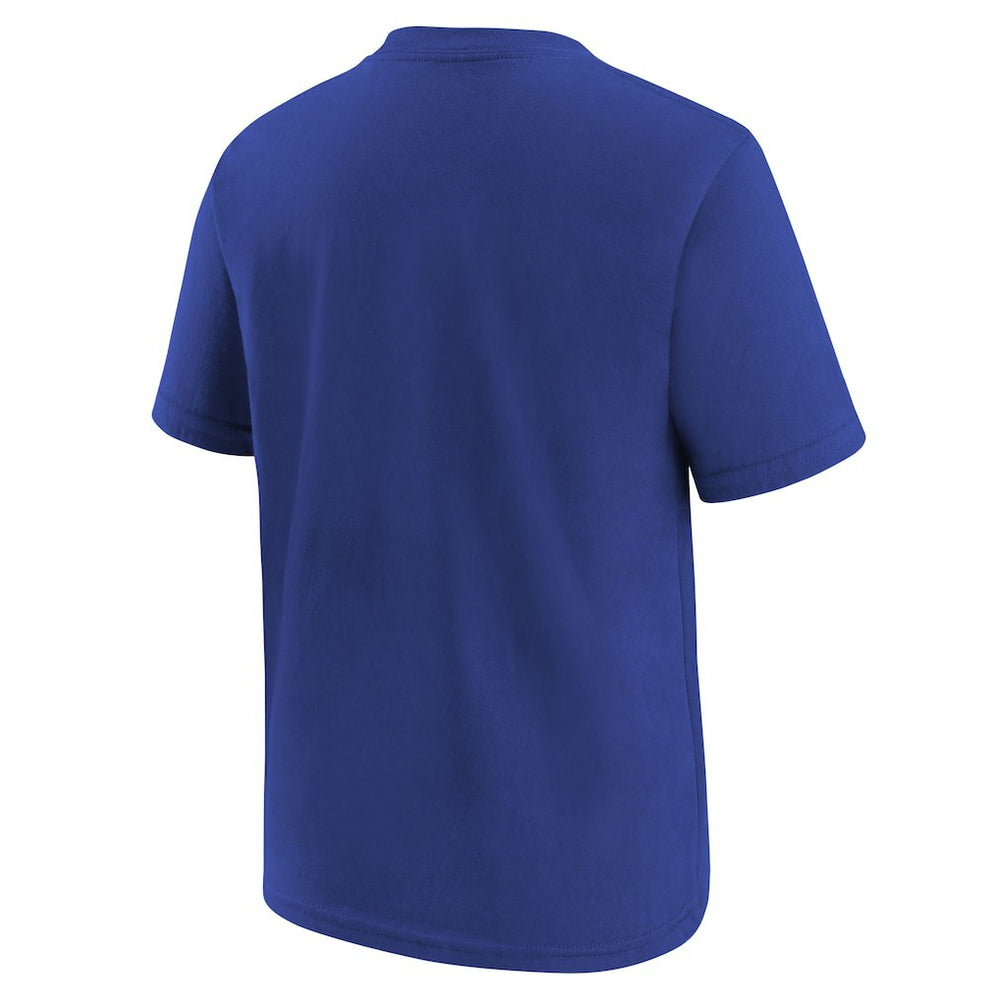 Royal Golden State Warriors Youth Team Essential Logo T-Shirt sale | NBA