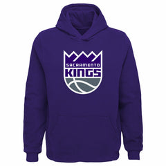 Purple Sacramento Kings Outerstuff Youth Primary Logo Pullover Hoodie | NBA