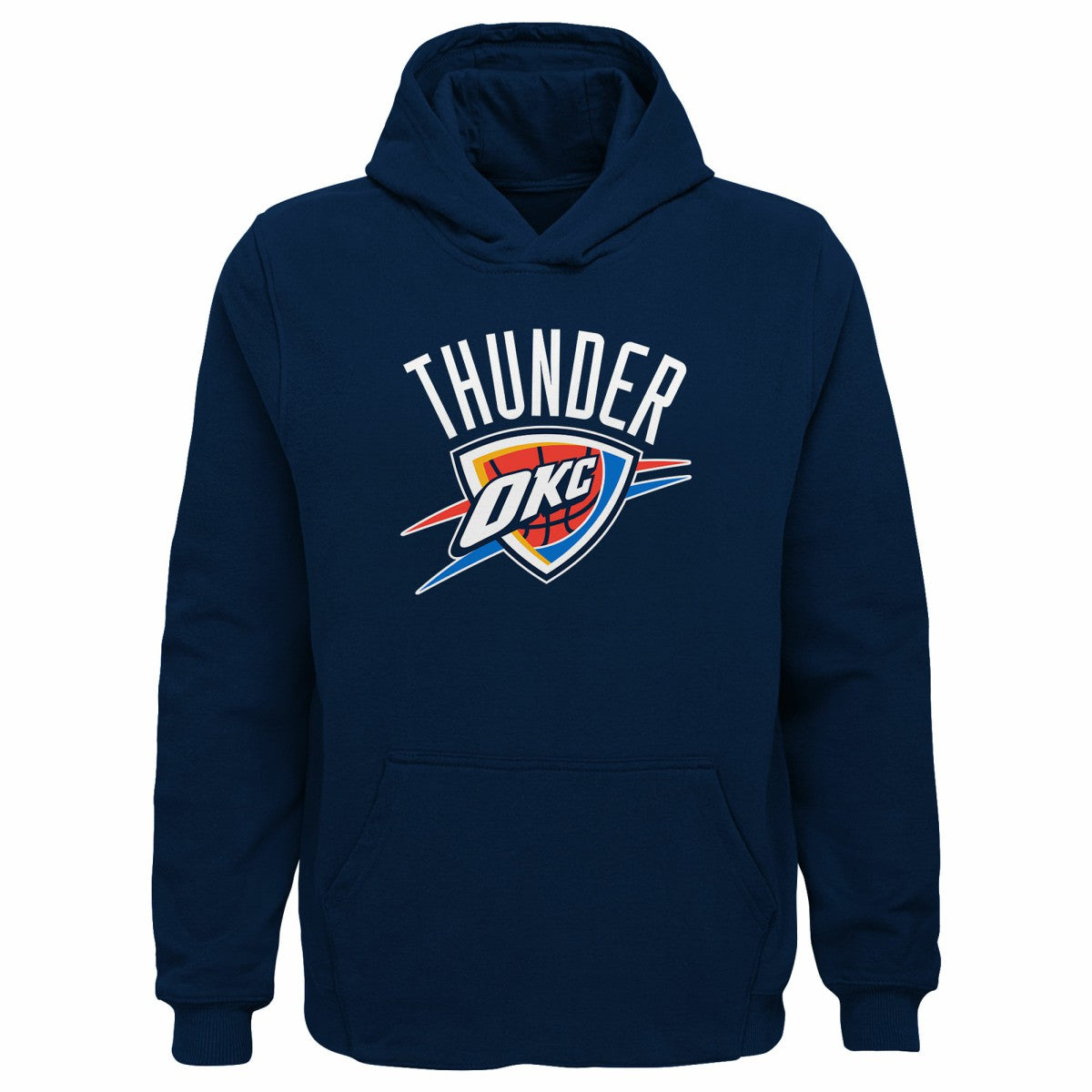 Navy Oklahoma City Thunder Outerstuff Youth Primary Logo Pullover Hoodie | NBA