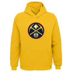 Gold Denver Nuggets Outerstuff Youth Primary Logo Pullover Hoodie sale | NBA