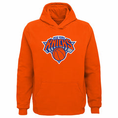 Orange New York Knicks Outerstuff Youth Primary Logo Pullover Hoodie | NBA