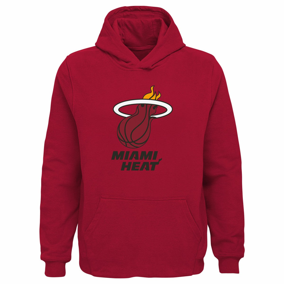 Red Miami Heat Outerstuff Youth Primary Logo Pullover Hoodie | NBA