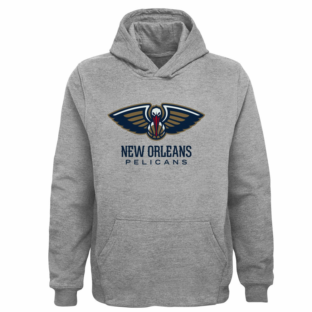 Gray New Orleans Pelicans Outerstuff Youth Primary Logo Pullover Hoodie | NBA