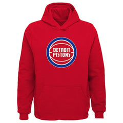 Red Detroit Pistons Outerstuff Youth Primary Logo Pullover Hoodie sale | NBA