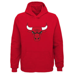 Red Chicago Bulls Outerstuff Youth Primary Logo Pullover Hoodie | NBA