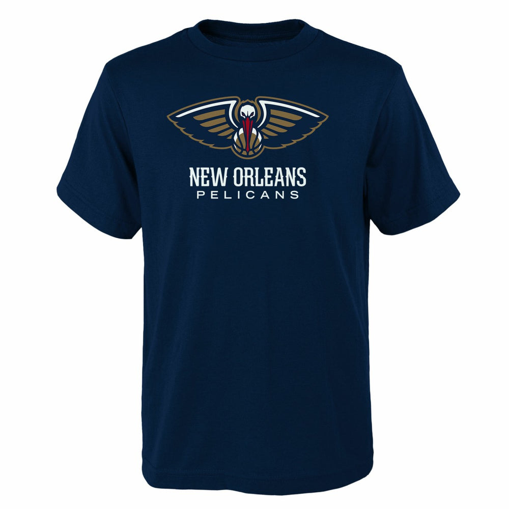Navy New Orleans Pelicans Outerstuff Youth Primary Logo T-Shirt | NBA