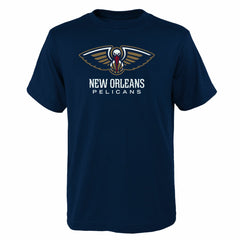 Navy New Orleans Pelicans Outerstuff Youth Primary Logo T-Shirt | NBA