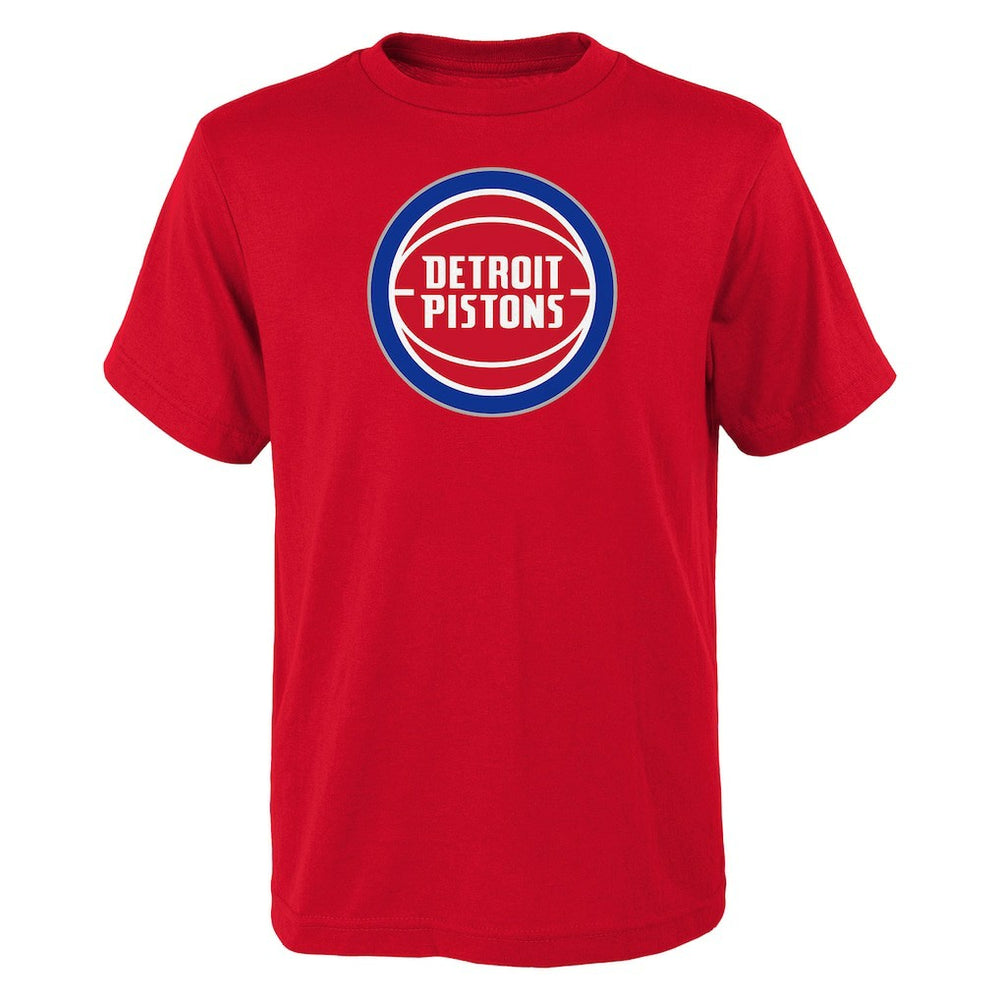 Red Detroit Pistons Outerstuff Youth Primary Logo T-Shirt sale | NBA