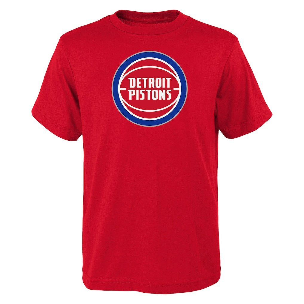 Red Detroit Pistons Outerstuff Youth Primary Logo T-Shirt sale | NBA