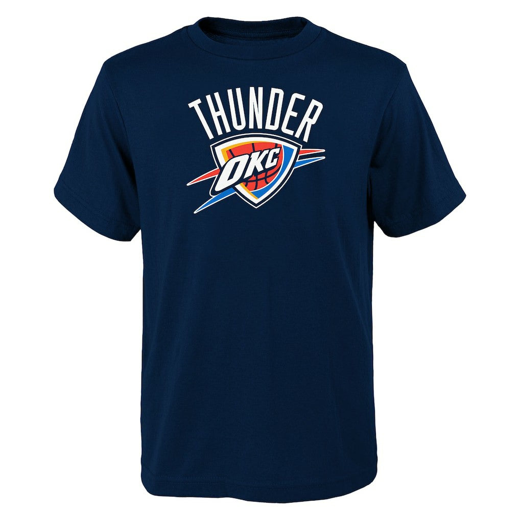 Navy Oklahoma City Thunder Outerstuff Youth Primary Logo T-Shirt | NBA