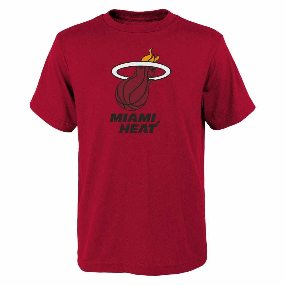 Red Miami Heat Outerstuff Youth Primary Logo T-Shirt | NBA