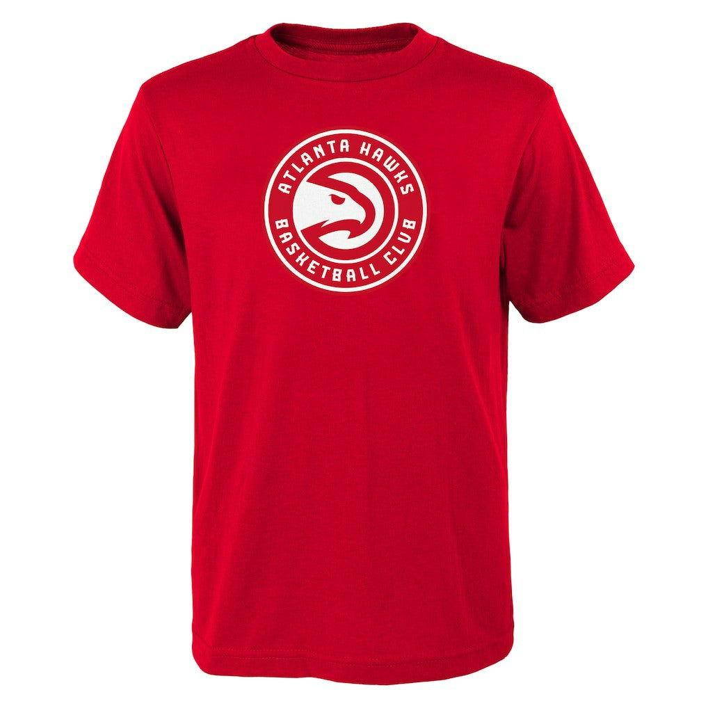 Red Atlanta Hawks Outerstuff Youth Primary Logo T-Shirt | NBA