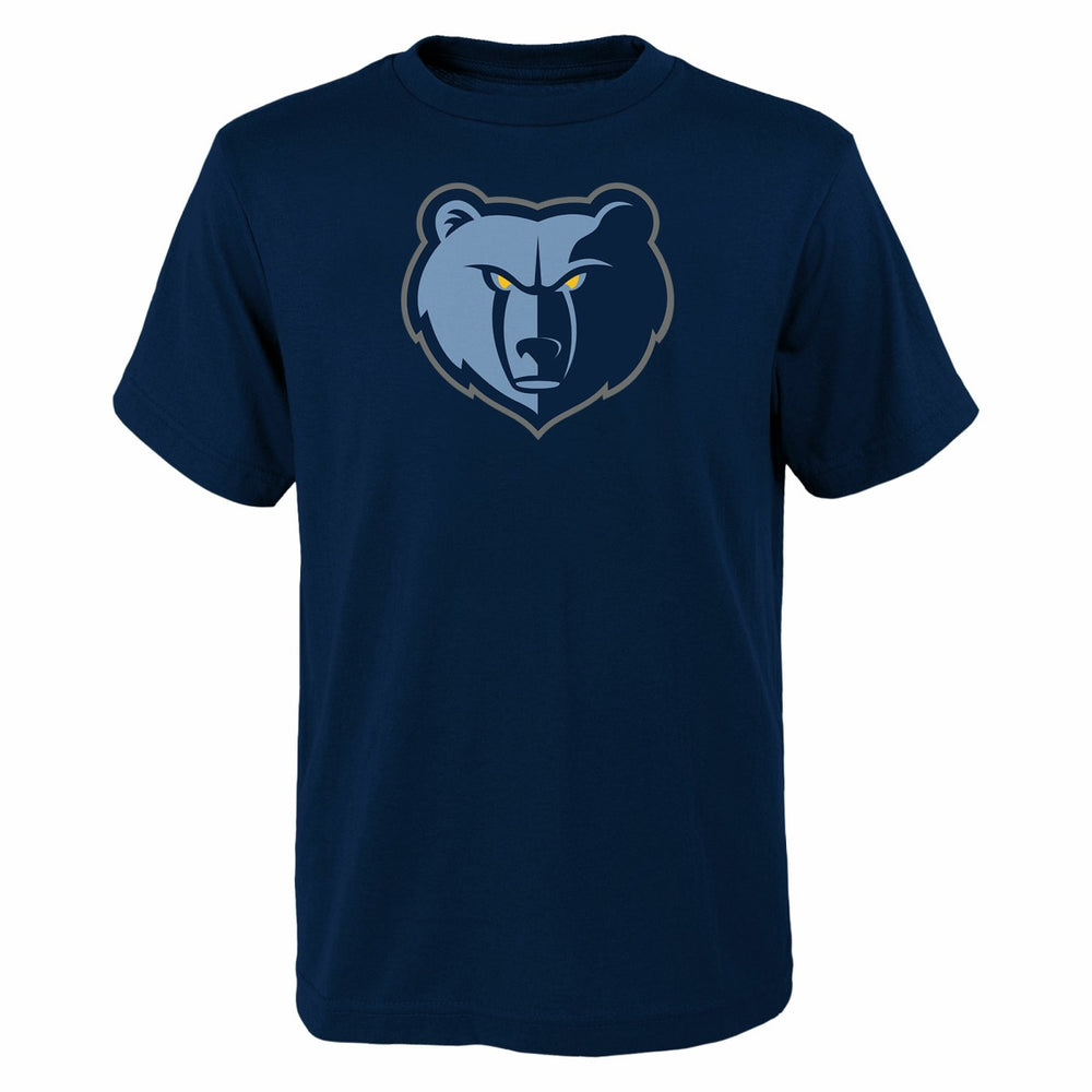 Navy Memphis Grizzlies Outerstuff Youth Primary Logo T-Shirt | NBA