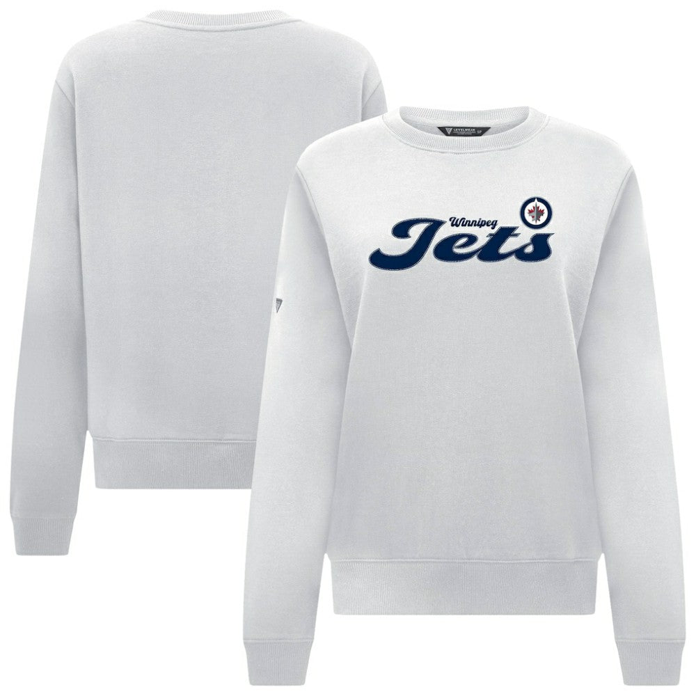 Winnipeg Jets Levelwear Women's Yvette Big Script Tri-Blend Sweatshirt -  NHL Sweatshirts