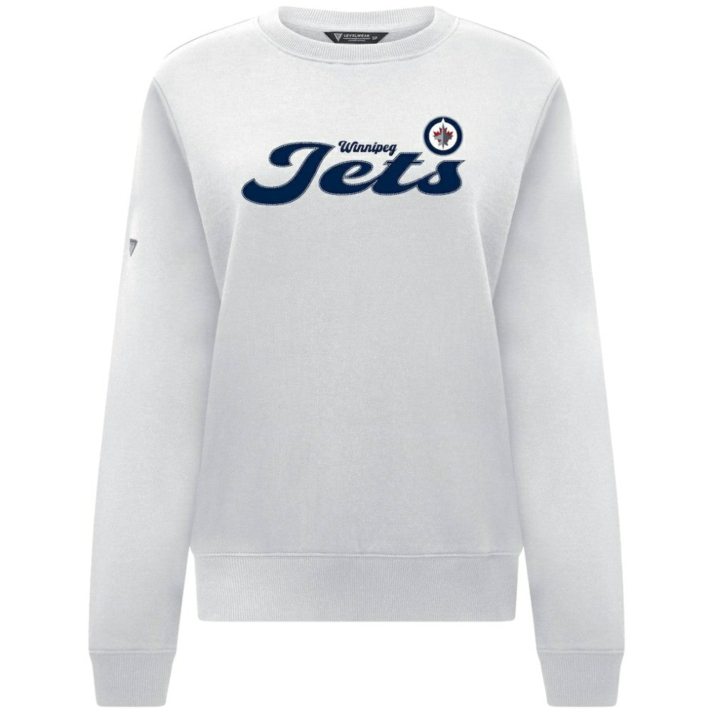 Winnipeg Jets Levelwear Women's Yvette Big Script Tri-Blend Sweatshirt -  NHL Sweatshirts