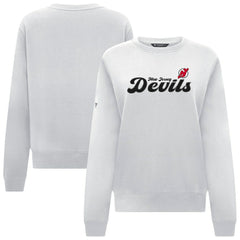 New Jersey Devils Levelwear Women's Yvette Big Script Tri-Blend Sweatshirt -  NHL Sweatshirts
