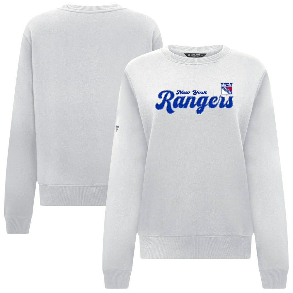 New York Rangers Levelwear Women's Yvette Big Script Tri-Blend Sweatshirt -  NHL Sweatshirts