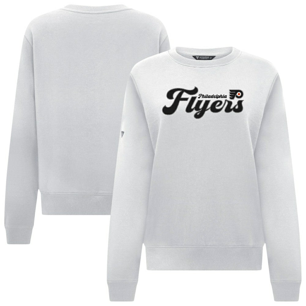 Philadelphia Flyers Levelwear Women's Yvette Big Script Tri-Blend Sweatshirt -  NHL Sweatshirts