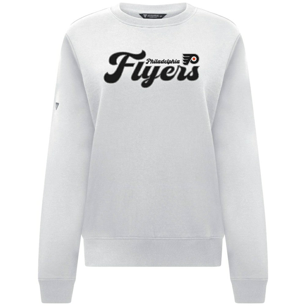 Philadelphia Flyers Levelwear Women's Yvette Big Script Tri-Blend Sweatshirt -  NHL Sweatshirts