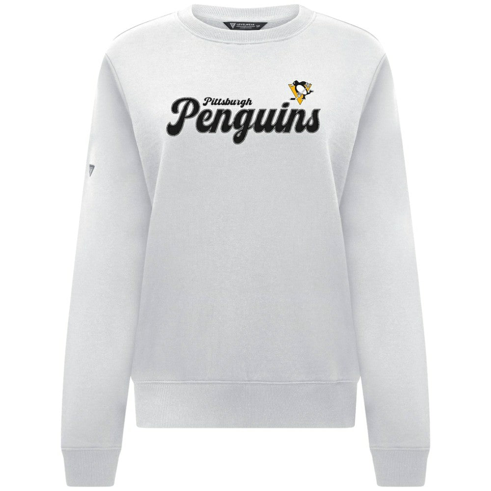 Pittsburgh Penguins Levelwear Women's Yvette Big Script Tri-Blend Sweatshirt -  NHL Sweatshirts