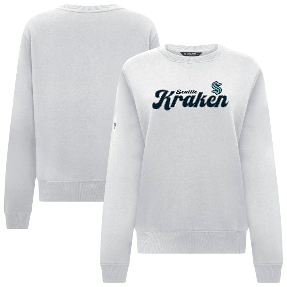Seattle Kraken Levelwear Women's Yvette Big Script Tri-Blend Sweatshirt -  NHL Sweatshirts