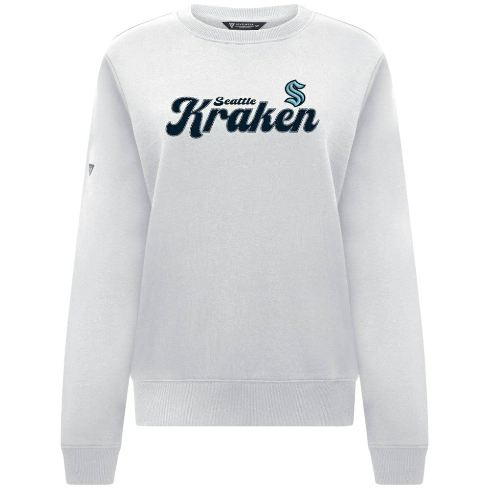 Seattle Kraken Levelwear Women's Yvette Big Script Tri-Blend Sweatshirt -  NHL Sweatshirts