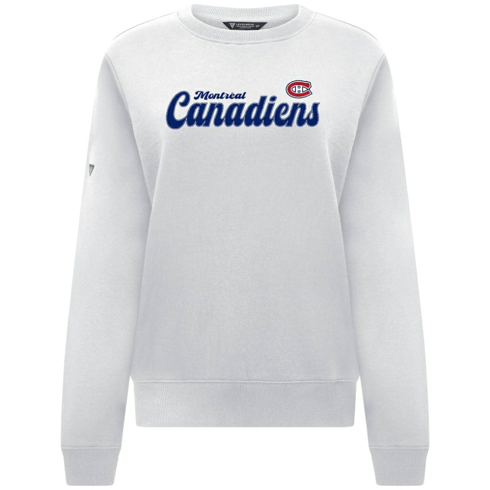 Montreal Canadiens Levelwear Women's Yvette Big Script Tri-Blend Sweatshirt -  NHL Sweatshirts
