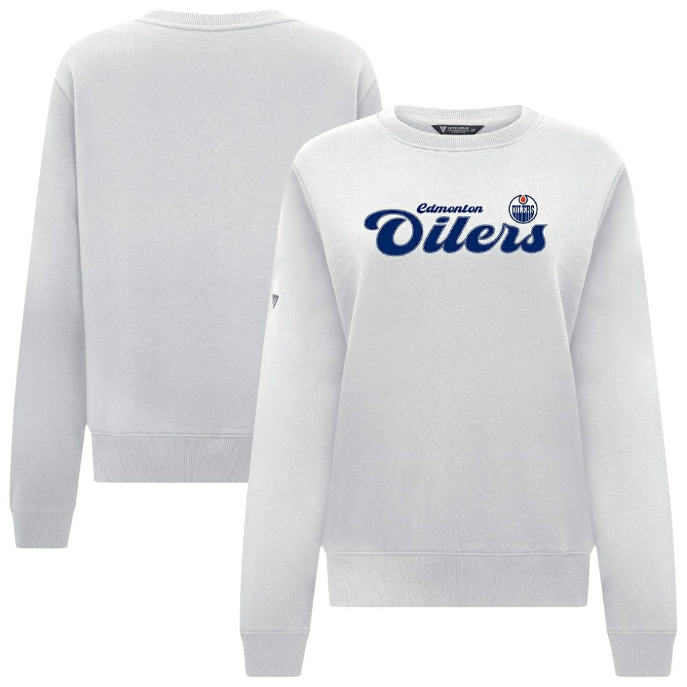 Edmonton Oilers Levelwear Women's Yvette Big Script Tri-Blend Sweatshirt -  NHL Sweatshirts