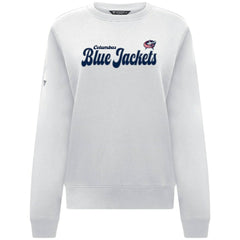 Columbus Blue Jackets Levelwear Women's Yvette Big Script Tri-Blend Sweatshirt -  NHL Sweatshirts