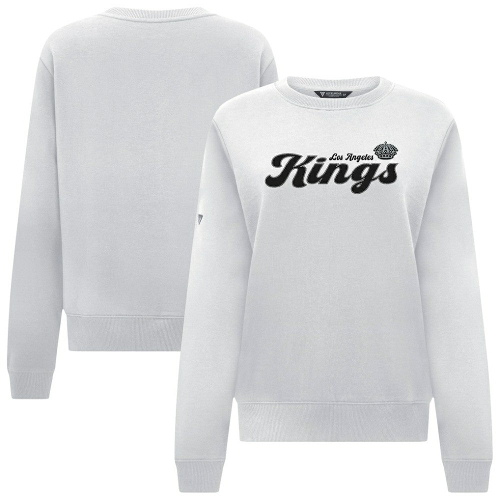Los Angeles Kings Levelwear Women's Yvette Big Script Tri-Blend Sweatshirt -  NHL Sweatshirts