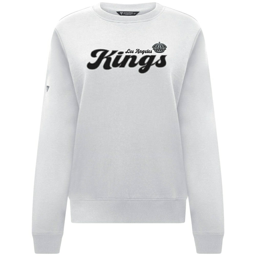 Los Angeles Kings Levelwear Women's Yvette Big Script Tri-Blend Sweatshirt -  NHL Sweatshirts