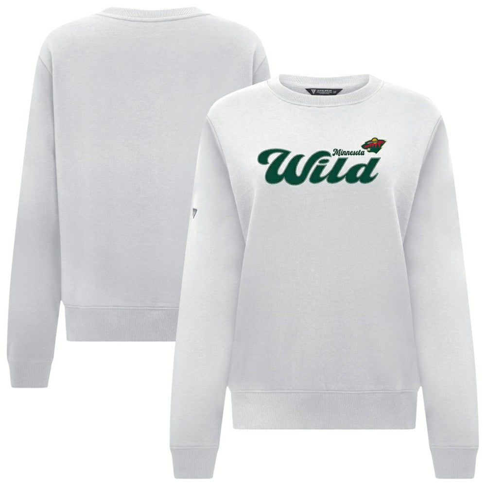 Minnesota Wild Levelwear Women's Yvette Big Script Tri-Blend Sweatshirt -  NHL Sweatshirts