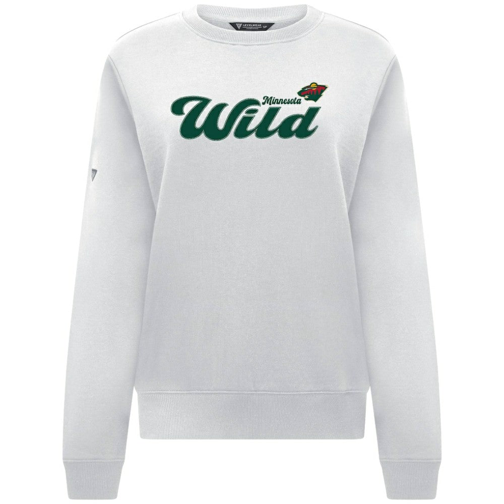 Minnesota Wild Levelwear Women's Yvette Big Script Tri-Blend Sweatshirt -  NHL Sweatshirts