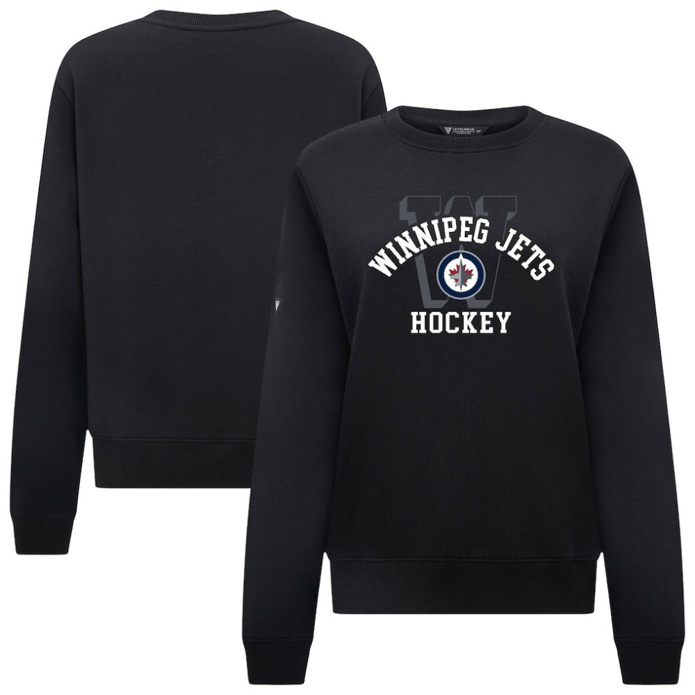 Winnipeg Jets Levelwear Women's Yvette Limelight Big Letter Sweatshirt -  NHL Sweatshirts