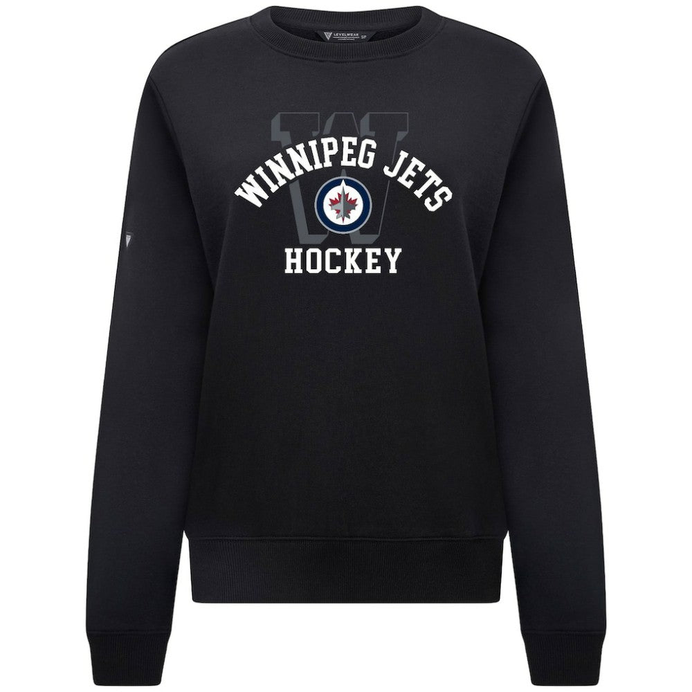 Winnipeg Jets Levelwear Women's Yvette Limelight Big Letter Sweatshirt -  NHL Sweatshirts