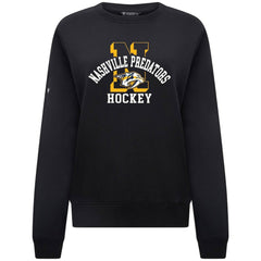 Nashville Predators Levelwear Women's Yvette Limelight Big Letter Sweatshirt -  NHL Sweatshirts