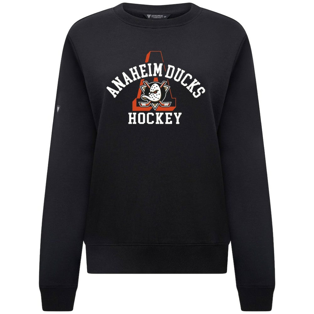 Anaheim Ducks Levelwear Women's Yvette Limelight Big Letter Sweatshirt -  NHL Sweatshirts