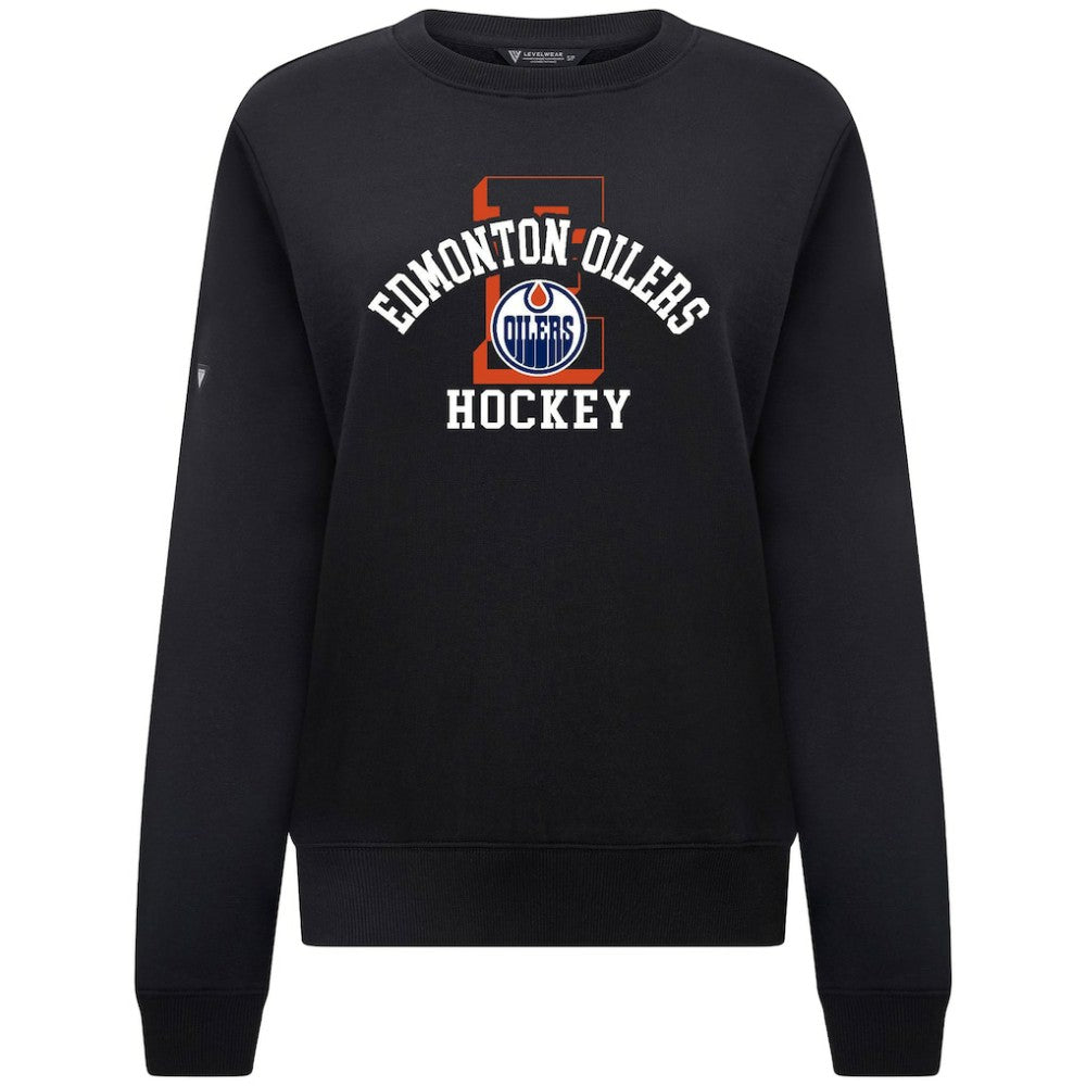 Edmonton Oilers Levelwear Women's Yvette Limelight Big Letter Sweatshirt -  NHL Sweatshirts