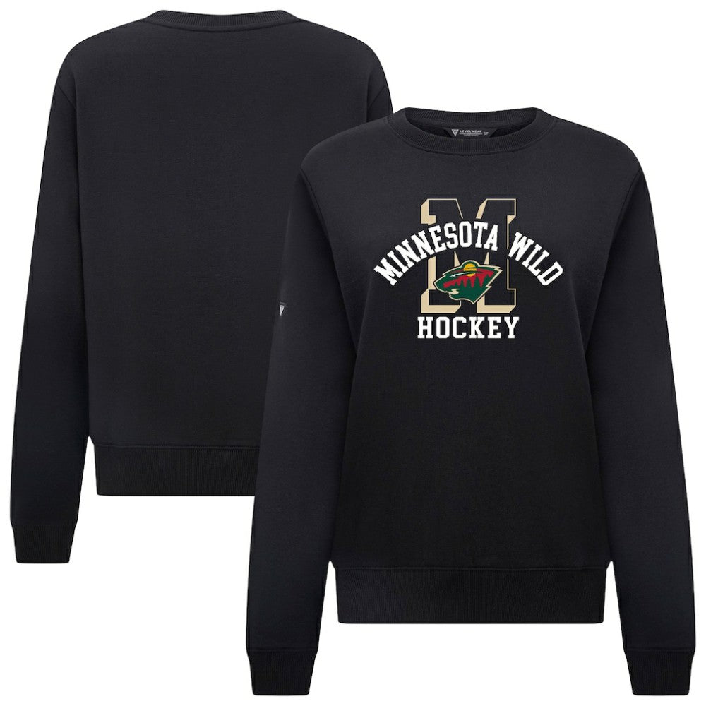 Minnesota Wild Levelwear Women's Yvette Limelight Big Letter Sweatshirt -  NHL Sweatshirts