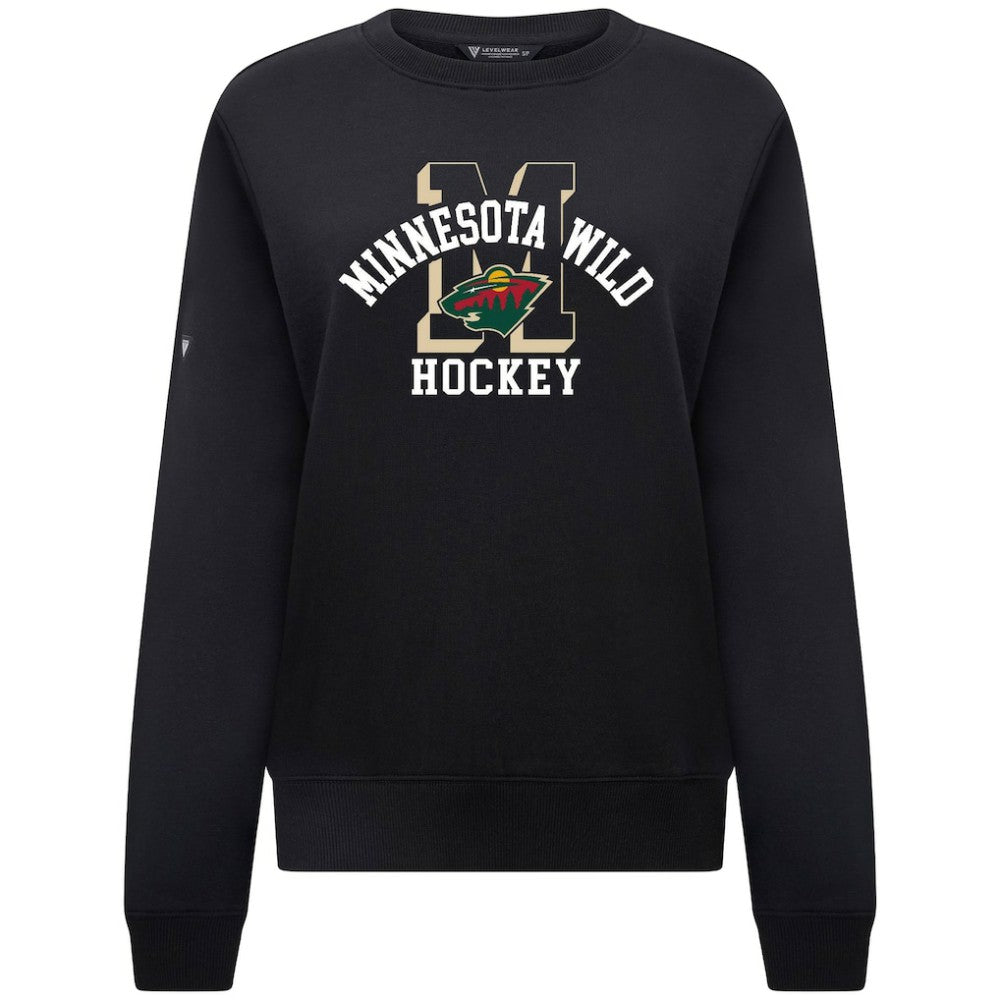 Minnesota Wild Levelwear Women's Yvette Limelight Big Letter Sweatshirt -  NHL Sweatshirts