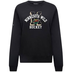 Minnesota Wild Levelwear Women's Yvette Limelight Big Letter Sweatshirt -  NHL Sweatshirts