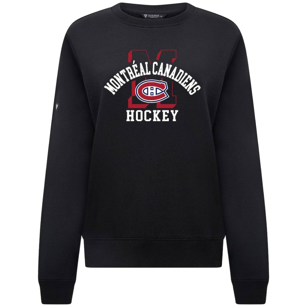 Montreal Canadiens Levelwear Women's Yvette Limelight Big Letter Sweatshirt -  NHL Sweatshirts