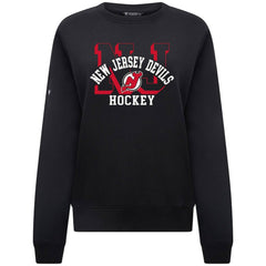 New Jersey Devils Levelwear Women's Yvette Limelight Big Letter Sweatshirt -  NHL Sweatshirts