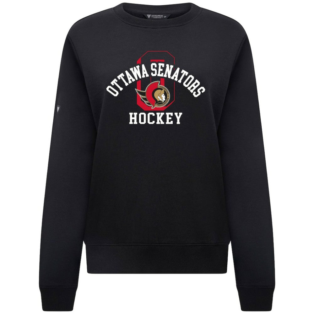 Ottawa Senators Levelwear Women's Yvette Limelight Big Letter Sweatshirt -  NHL Sweatshirts