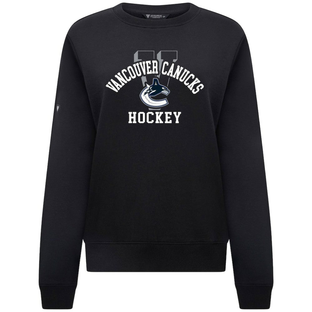 Vancouver Canucks Levelwear Women's Yvette Limelight Big Letter Sweatshirt -  NHL Sweatshirts
