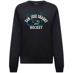 San Jose Sharks Levelwear Women's Yvette Limelight Big Letter Sweatshirt -  NHL Sweatshirts