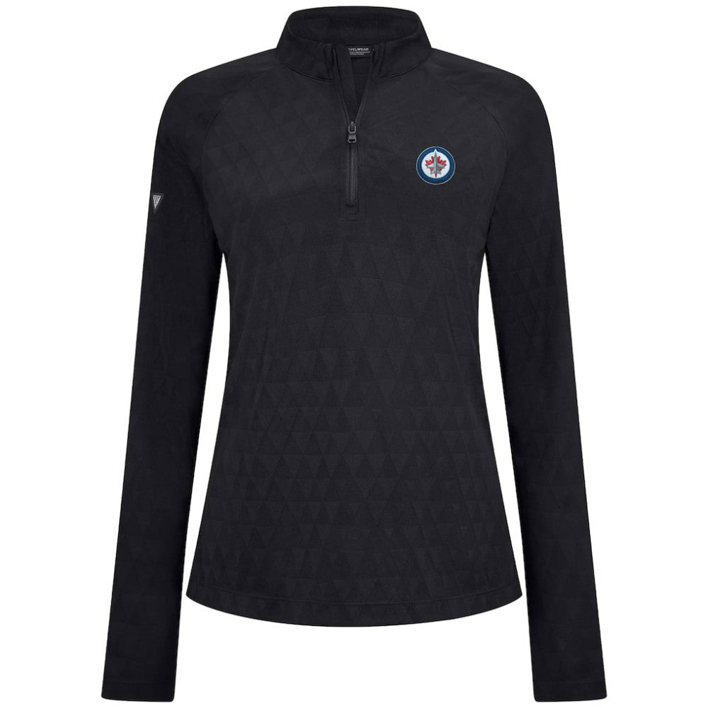 Winnipeg Jets Levelwear Women's Spike Raglan Quarter-Zip Top -  NHL