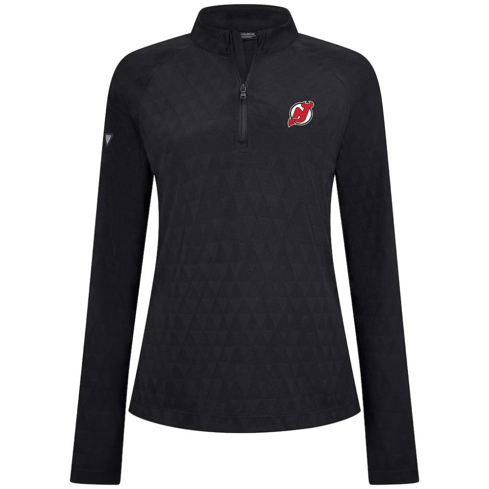 New Jersey Devils Levelwear Women's Spike Raglan Quarter-Zip Top -  NHL Jerseys