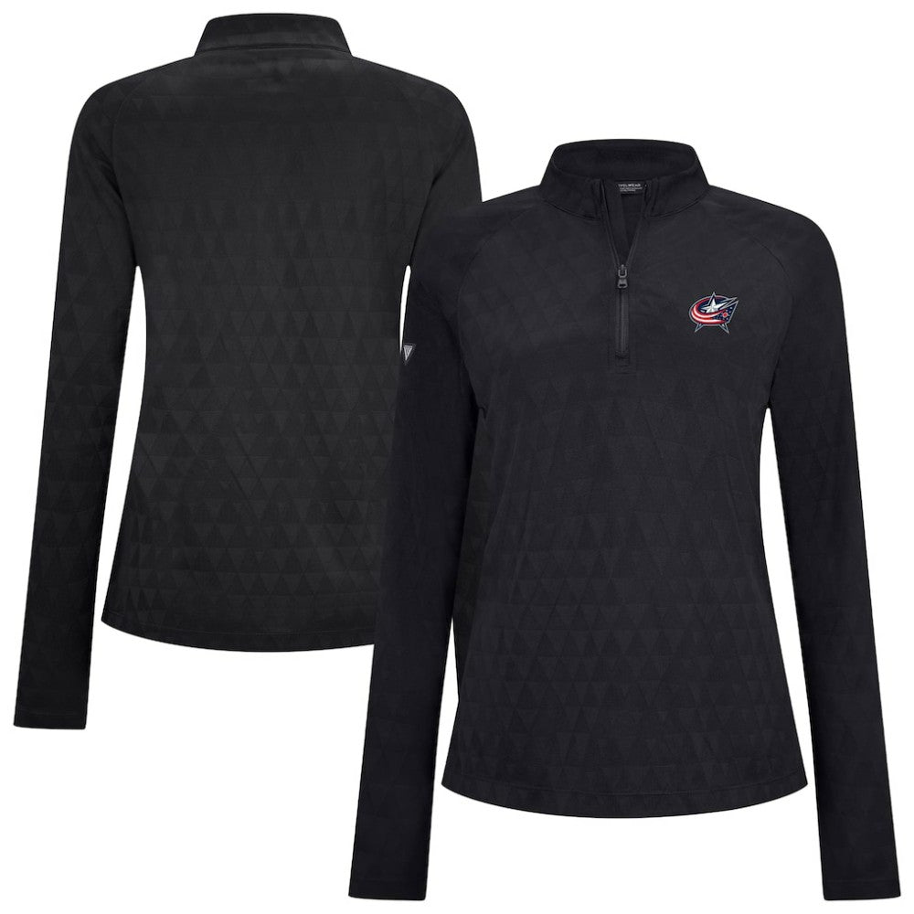 Columbus Blue Jackets Levelwear Women's Spike Raglan Quarter-Zip Top -  NHL Jackets