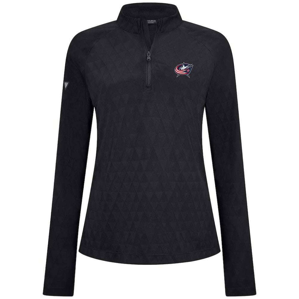 Columbus Blue Jackets Levelwear Women's Spike Raglan Quarter-Zip Top -  NHL Jackets
